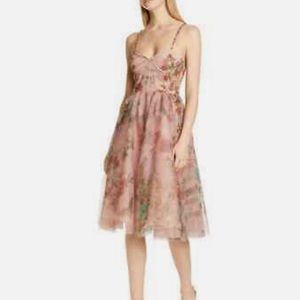 PATBO Patricia Bonaldi Floral Tulle Cocktail Dress
